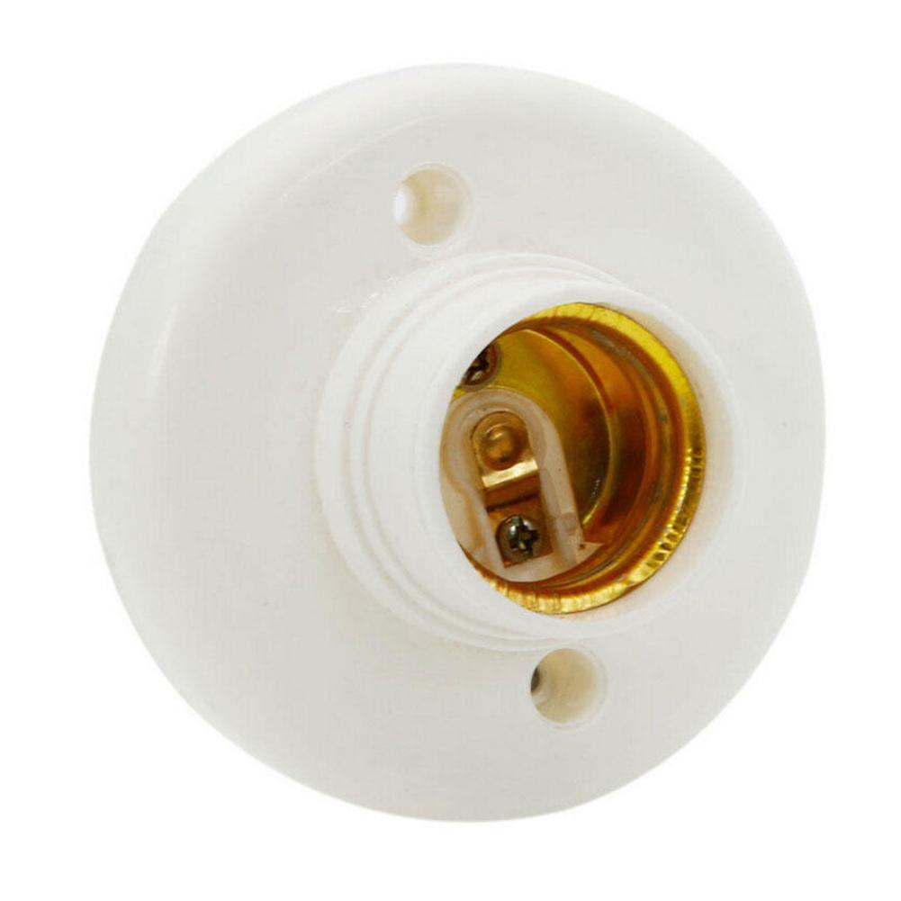 E27 Led Lamp Houder Ronde Vierkante Fitting Socket Plug E27 Ons Lamp Met Voor 6A Schakelaar 110V-220V Socket Opknoping Base H8P7