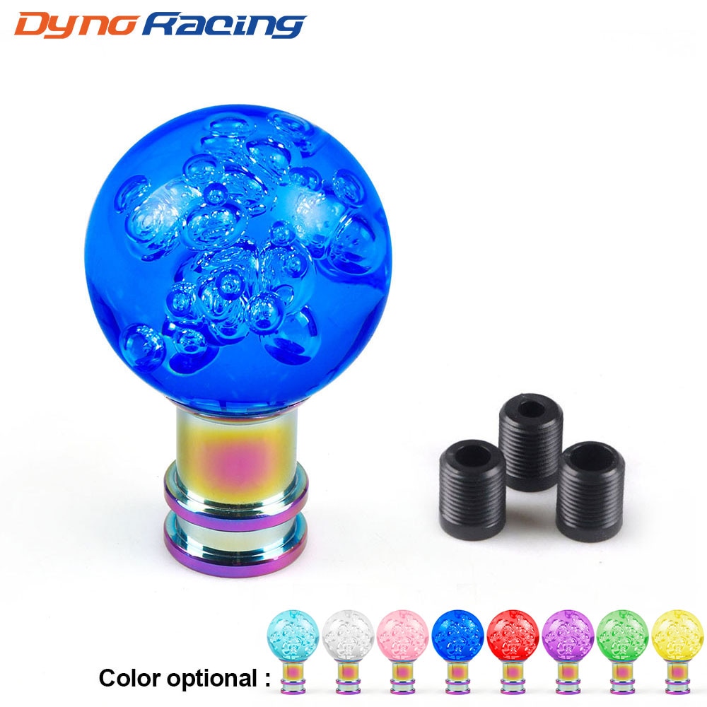 Car Manual Shift Knob Acrylic Gear Shifter Head Shift Knob Stick Crystal Transparent Bubble Pink Blue Clear Gear Shift Knob