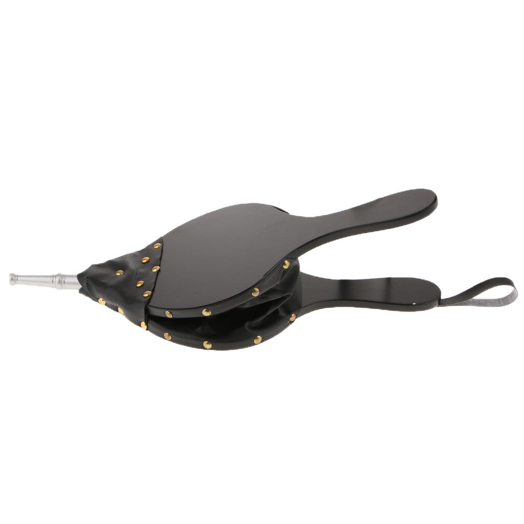Wood Fireplace Bellows Air Blower Hand Bellow Camping BBQ Fire Pit Campfire Bellow Pumps, with Hanging Strap