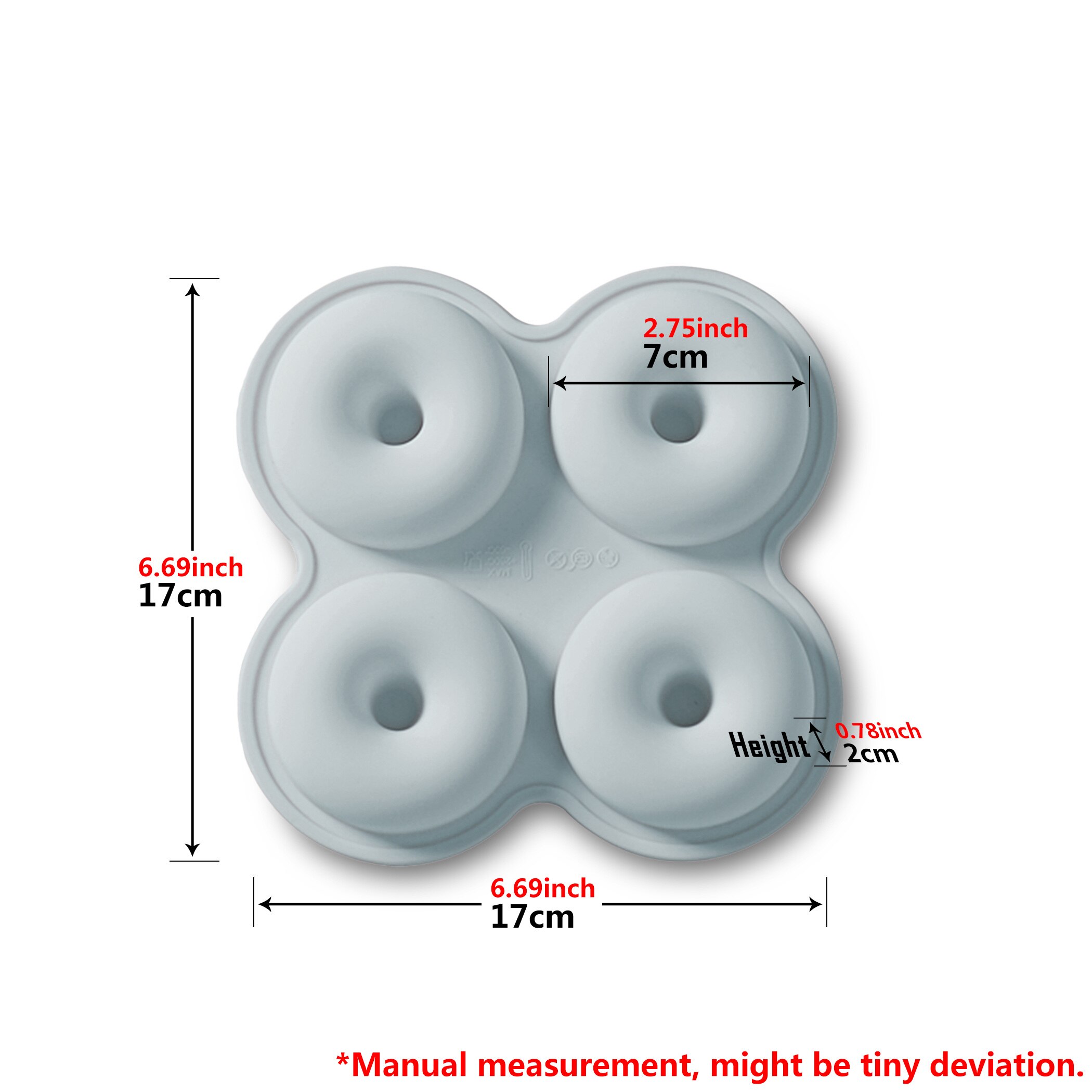 Kinds Baking Mold Silicone Oven DIY Non-Stick Heat Resisting Chocolate Pudding Cookie Biscuit Ice Pastry Cake Baking Cooking: 192C01 Light Blue