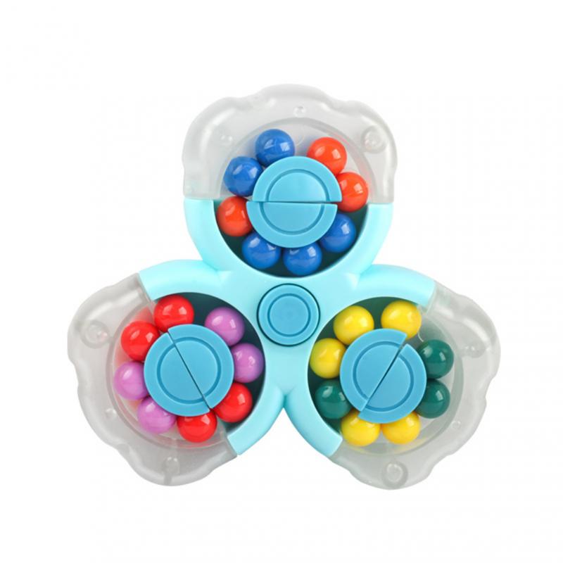 Roterende Magische Bonen Cube Vingertop Fidget Speelgoed Kids Volwassenen Stress Spin Kraal Puzzels Kinderen Onderwijs Intelligentie Speelgoed