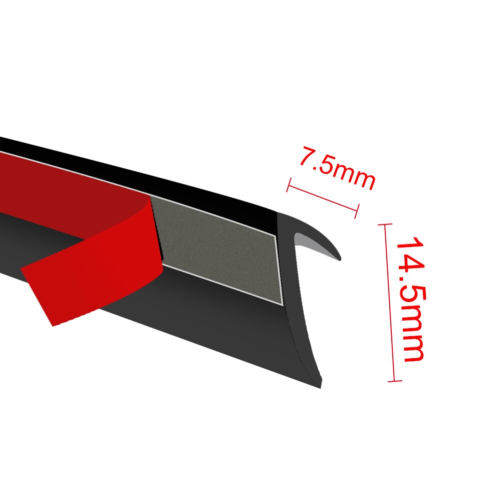 Auto Side Window Afdichtstrip Auto Rubber Side Window Filler Geluidsisolatie Tochtstrip Auto Raam Afdichting Strip V Vorm