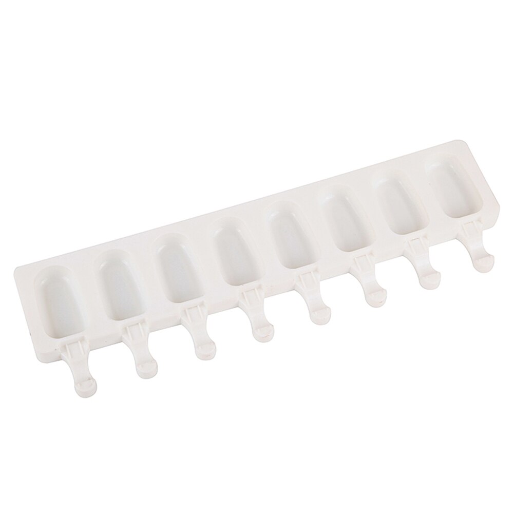 Molde para hacer polos de zumo de silicona genérica, práctico y duradero, accesorios de cocina portátiles, color blanco, reutilizable, 1 ud.