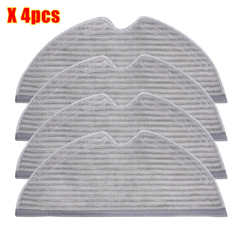 D9 Dry Wet Mop Cloth Rags For Xiaomi MI Robot Vacuum-Mop Mijia 1C STYTJ01ZHM Dreame F9 D9 Upgraded Version Water Tank Rag: 4pcs
