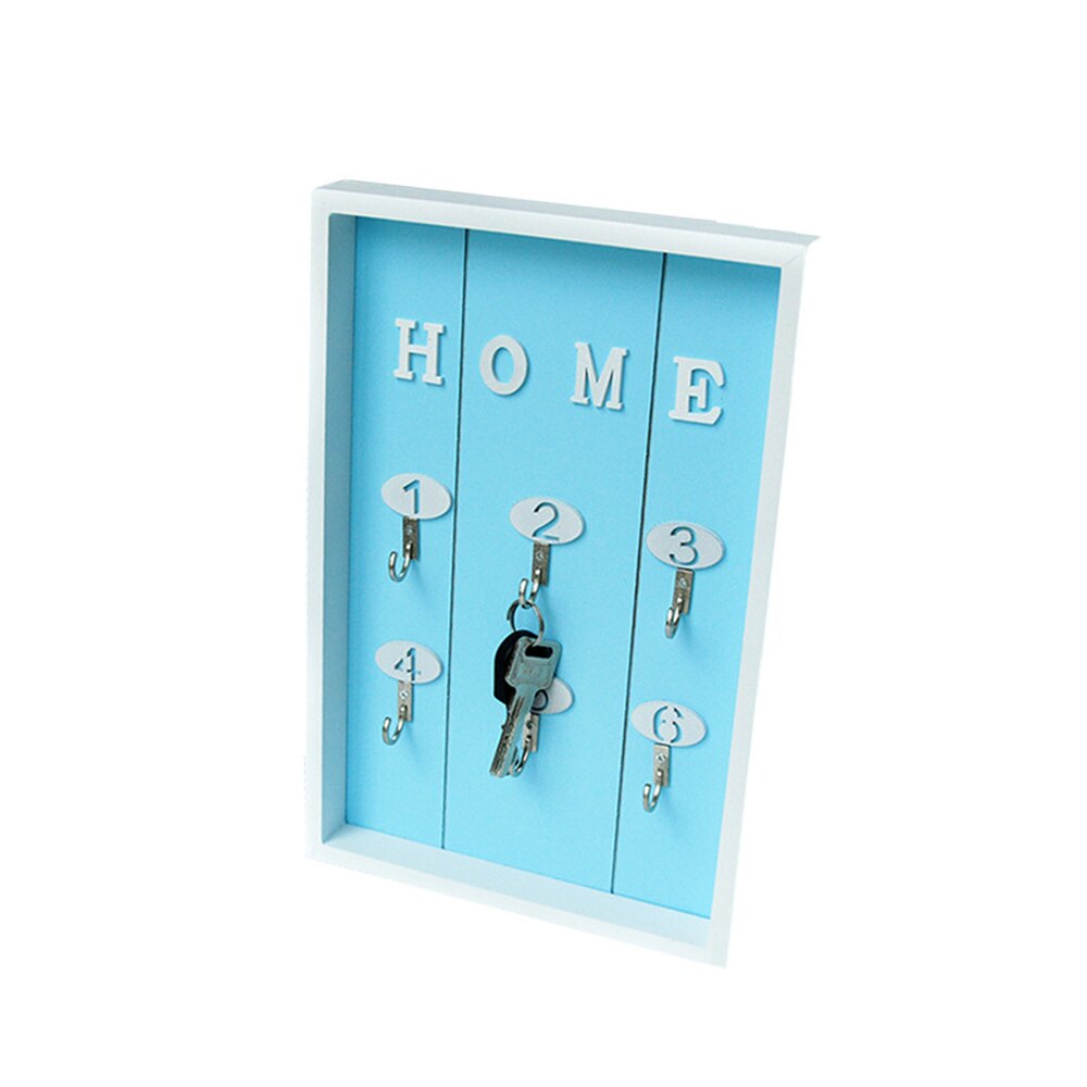 Wall Mounted Key Holder Wooden Key organizer Hanger with 6 Hook Wall Decorative Holder key holder wall minimalist wall hook WF