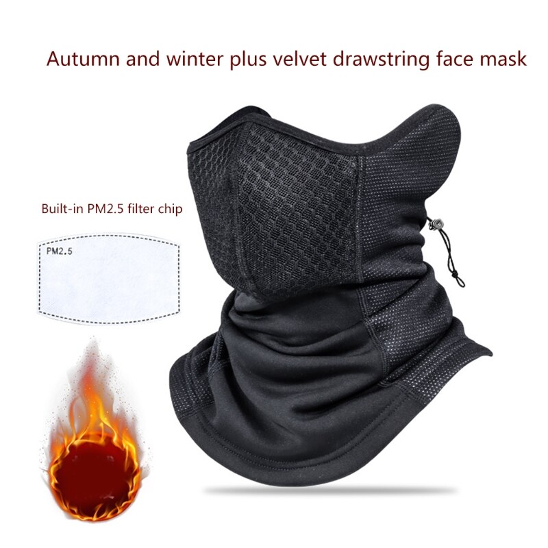 Half Gezicht Cover Bandana Masker, Halsbeenkap Warmer, Winter Multifunctionele Motorfiets Cycing Hoofddeksels Boorden, Lichtgewicht Sjaal