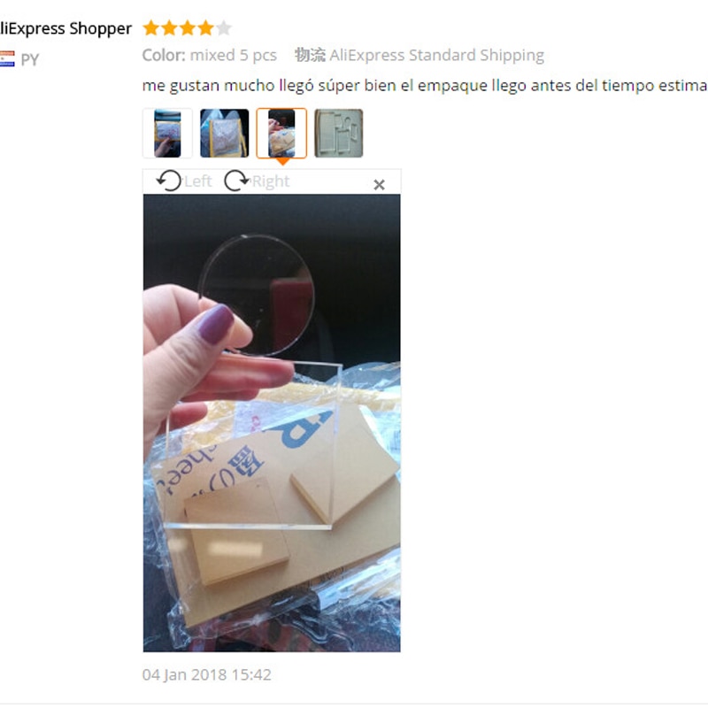 Måte høy gjennomsiktighet rund akrylblokk gjennomsiktig forsegling klar stempelblokk for gjør-det-selv scrapbooking fotoalbum kort dekorativt