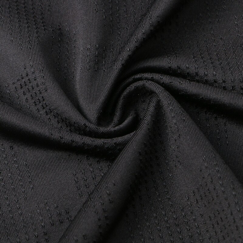 Pustende jacquard løpeskjorter herre langermet mesh rashguard fitness sportsklær raskt tørr hjemmetrening gym t-skjorte topper