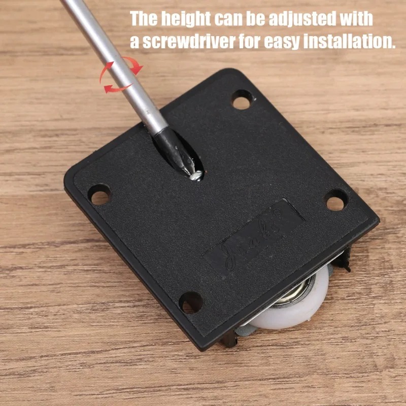 1/4Paare Möbel Schiebetür Rolle Schrank Kleiderschrank Schrank Riemenscheibe Feder Schieberad mit Lagern Möbelzubehör