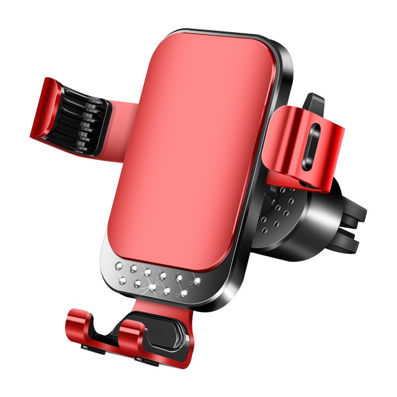 Autotelefoonhouder voor iphone 11, autoluchtroosterhouder, universele mobiele houder voor huawei xiaomi smartphone, zwaartekrachtbeugel: R7 rode