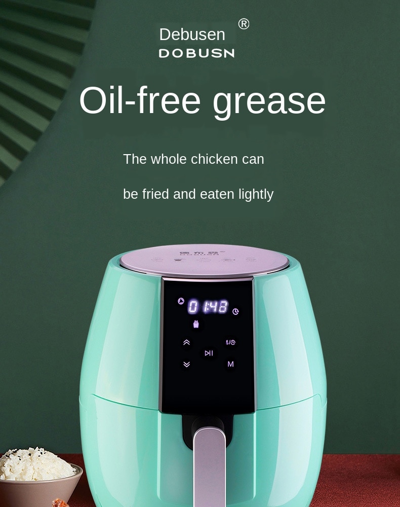 Air Deep-Fried Pot Household Automatic Oil-Free Multi-Function Deep Frying Pan Deep-Fried Pot Machine