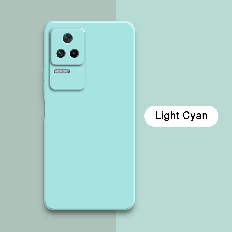 Coque arrière carrée originale en Silicone liquide pour Xiaomi POCO F4 GT 5G, étui de protection souple pour appareil photo, mignon, sac Funda: Néoprène / MULTI