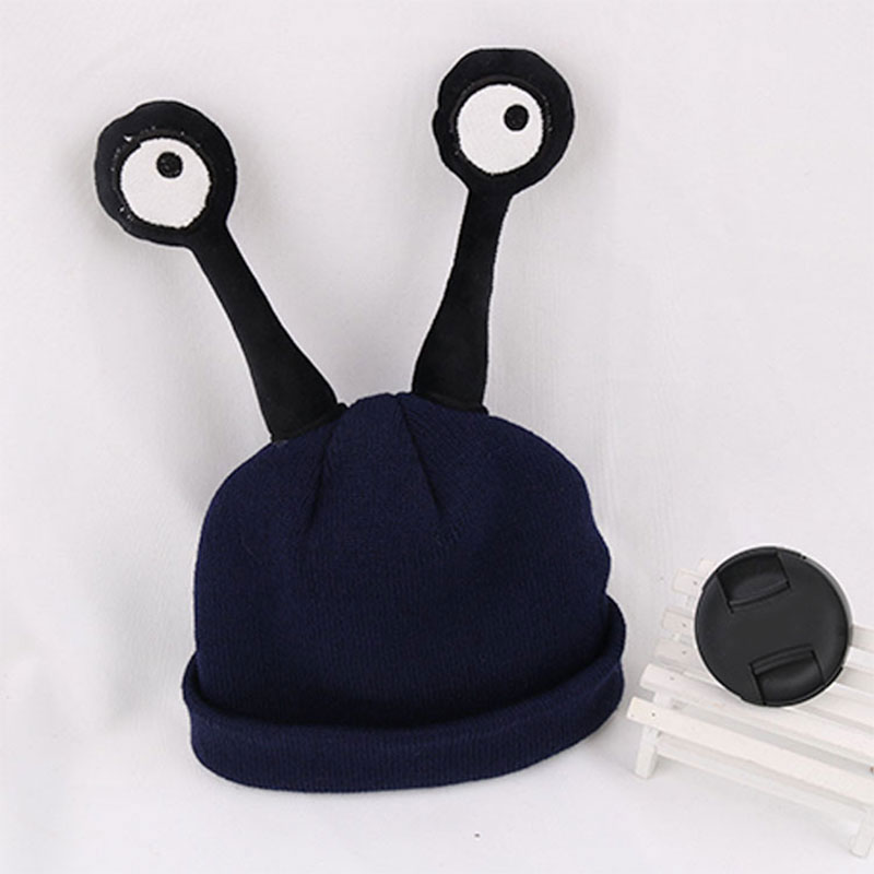 Bonnet tricoté en laine pour enfants, chapeau de bébé, mignon, insecte, escargot, dessin animé, , Crochet, hiver