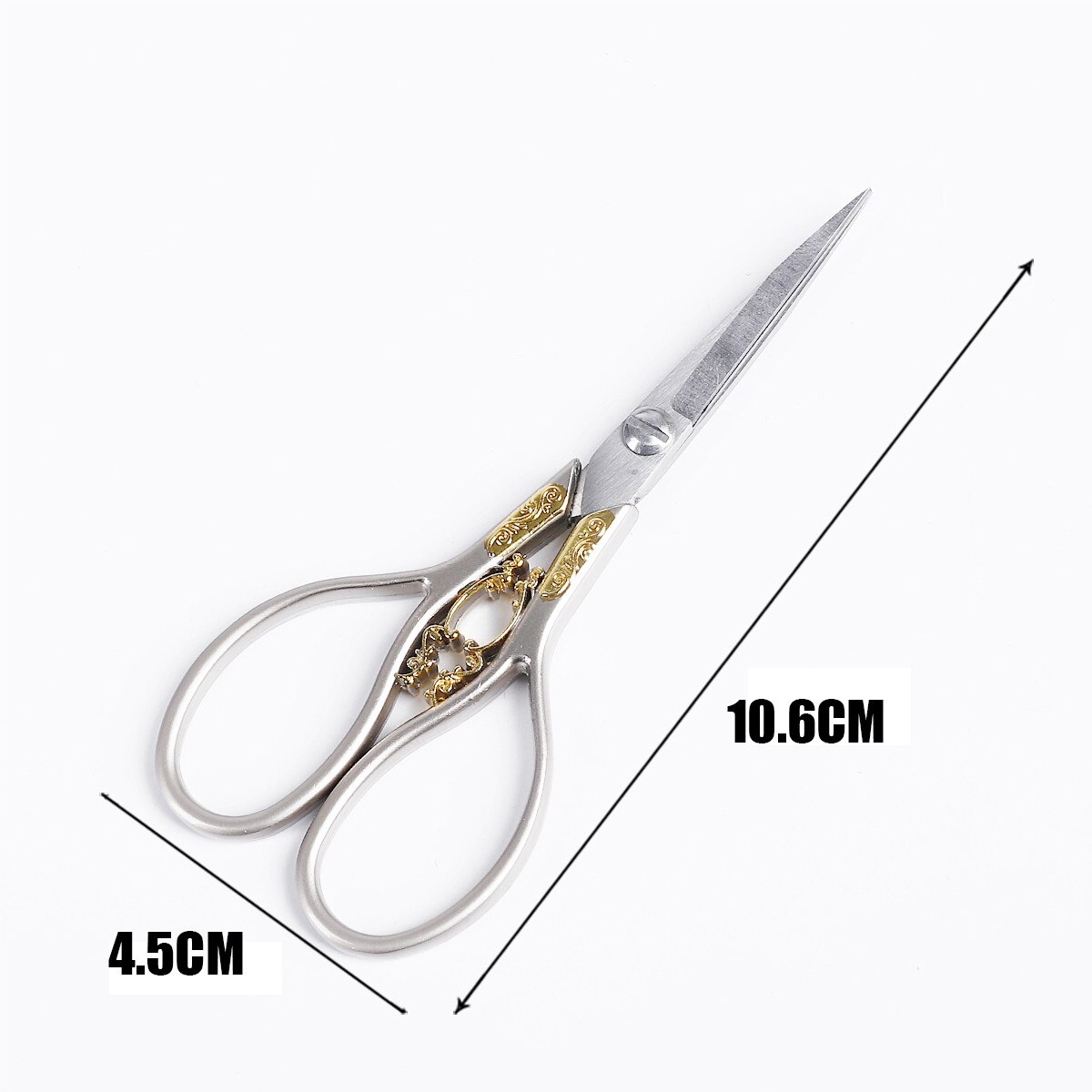 1pcs Exquisite Stainless Steel Antique Scissors European Retro Classic Craft Sewing Handicraft Scissor DIY Stitch Tools