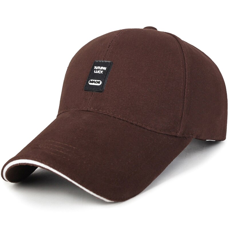Solskærm cap til mænds kasketter toppede sportsbeklædning sommer solskygge cap til mænd hatte: Kaffe