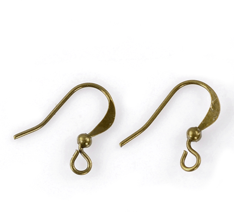 Ganci per orecchini in lega di ferro risultati per orecchini colore bronzo antico orecchini fai da te gioielli 16x12mm, dimensioni palo/filo: (calibro 21),40 pezzi