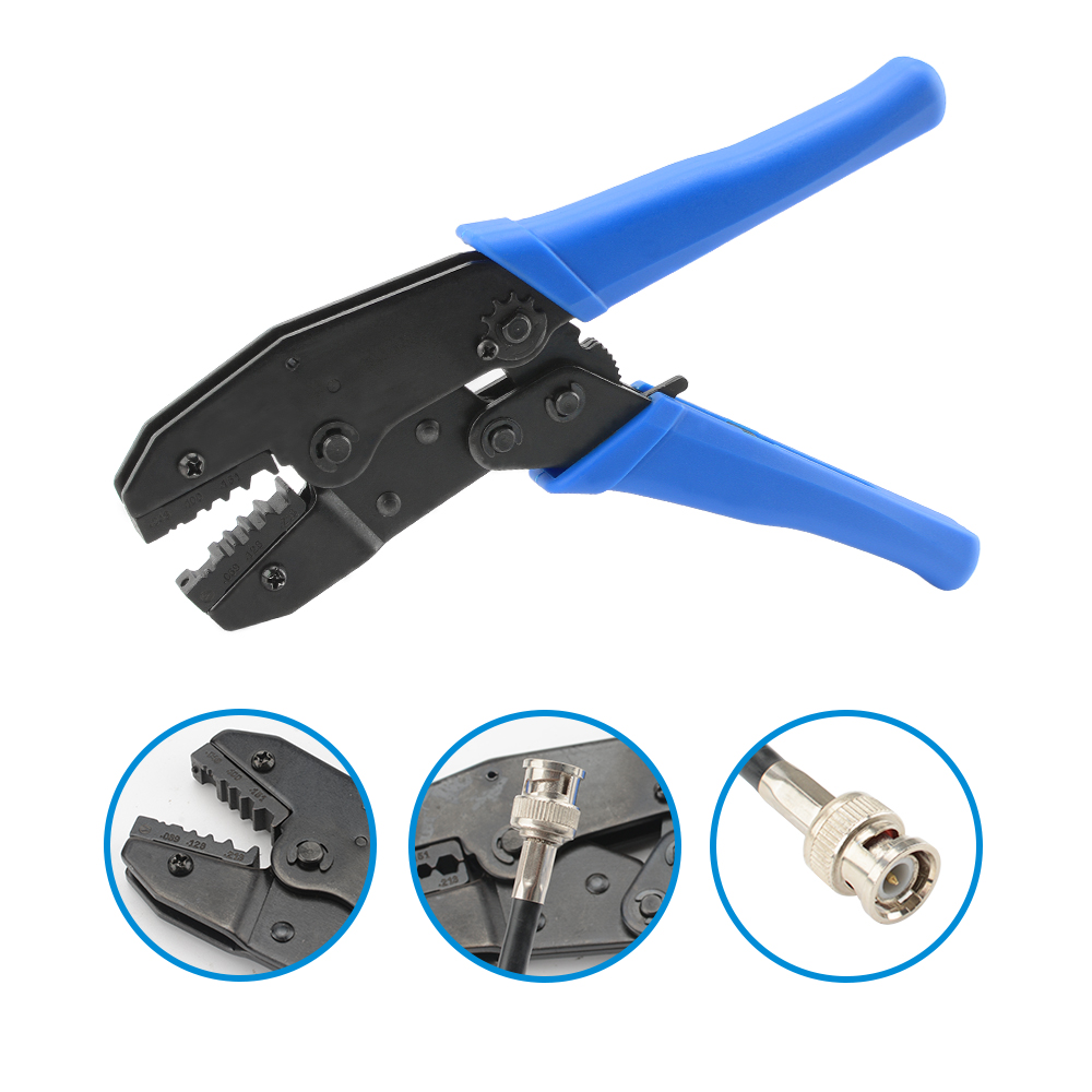 LMR400 Crimper Pliers Hand Crimping Tool for RG8 RG178 RG316 RG174 LMR400 0.429" 0.128" 0.100