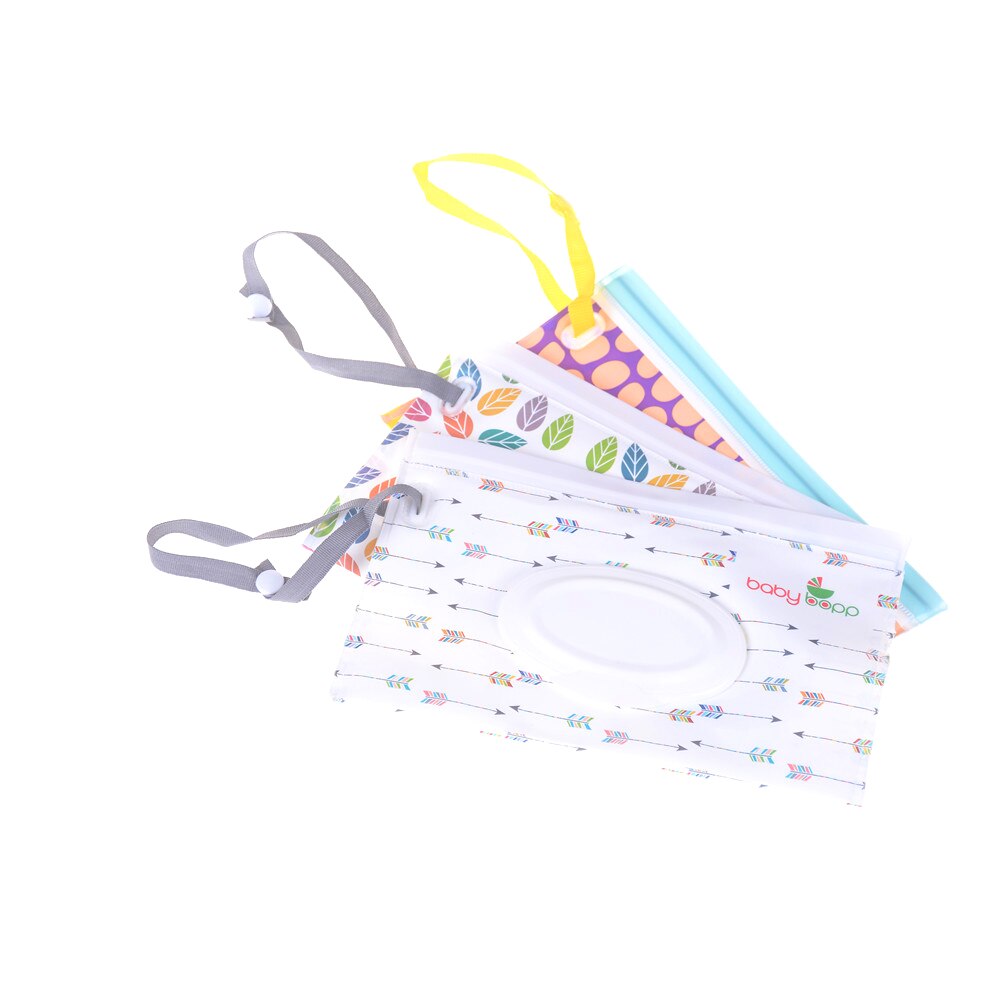 Clutch en gemakkelijk mee te nemen doekjeshouder met drukknoopsluiting doekjes draagtas vochtige doekjes tas clamshell cosmetische etui