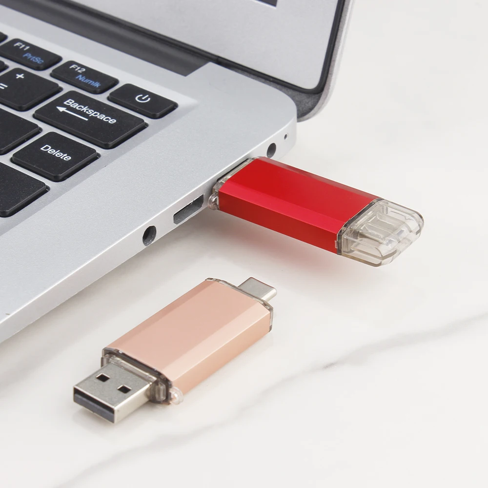 Pendrive USB 2.0 typu C 128 GB, pamięć USB 2 w 1, karta pamięci 64 GB, 32 GB, 16 GB, szybki, wielofunkcyjny dysk U do smartfonów