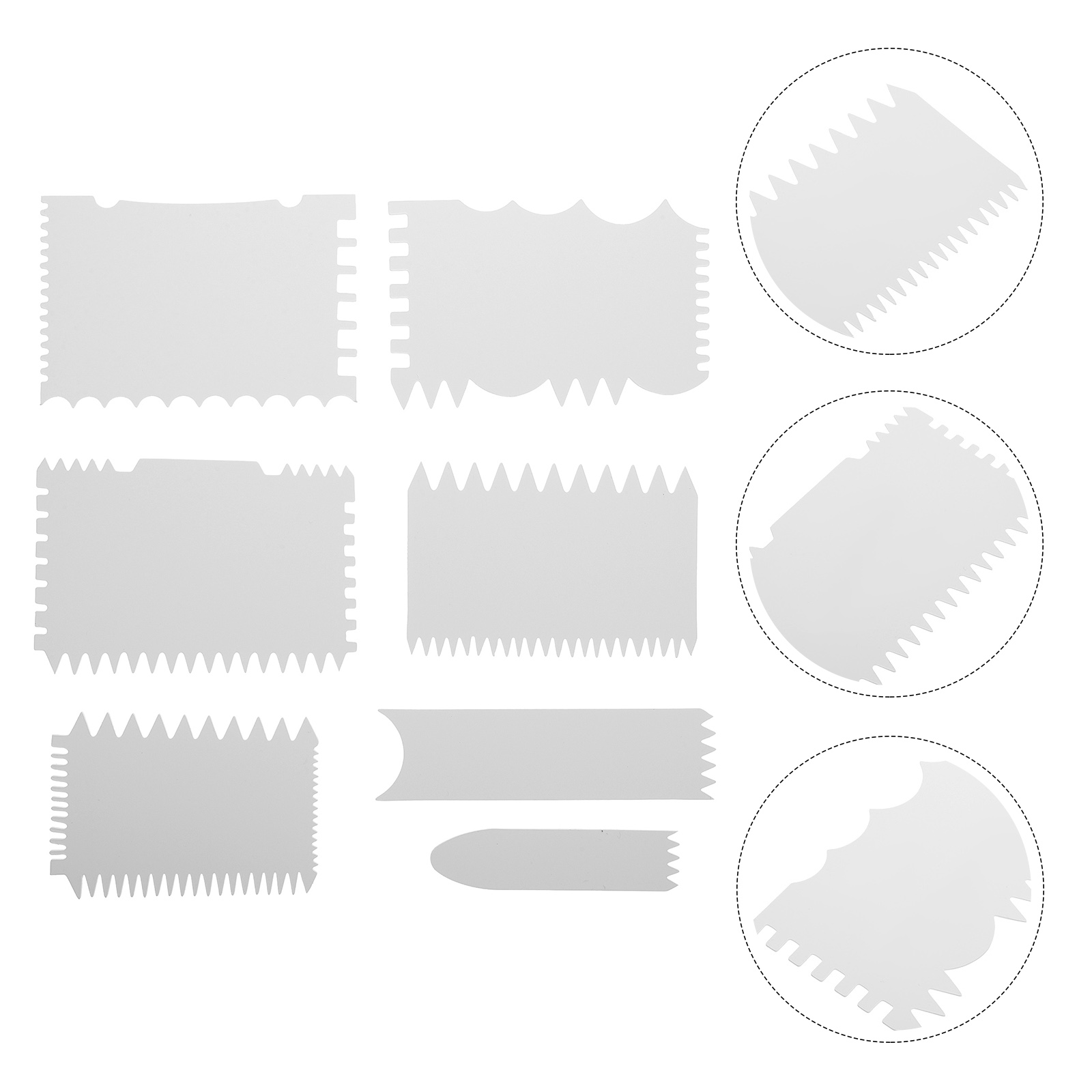 Rascadores de pintura acrílica, rascador de arte para pintura artesanal, de ondas, 14 piezas