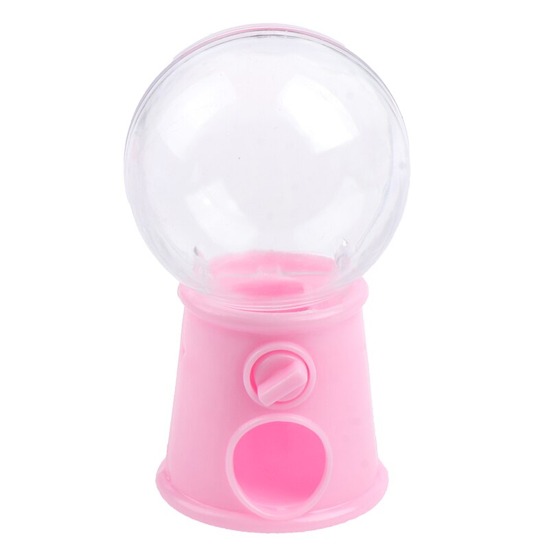 Mini Candy Machine Bubble Gumball Dispenser Coin Bank Kids Toy ~: Pink