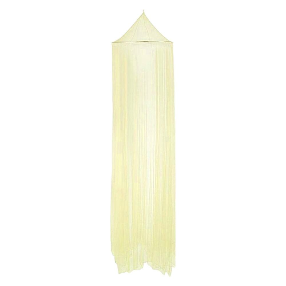 Verão ao ar livre em volta do laço inseto cama dossel rede cortina de malha poliéster tecido casa têxtil elegante pendurado cúpula mosquiteiro 4: Bege