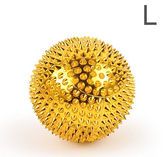 Boule de Massage magnétique, thérapie de la fasciite plantaire, relaxation des doigts, des pieds, du corps, Massage des muscles, soulagement de la pression, outil de santé, 1 paire: Gold L