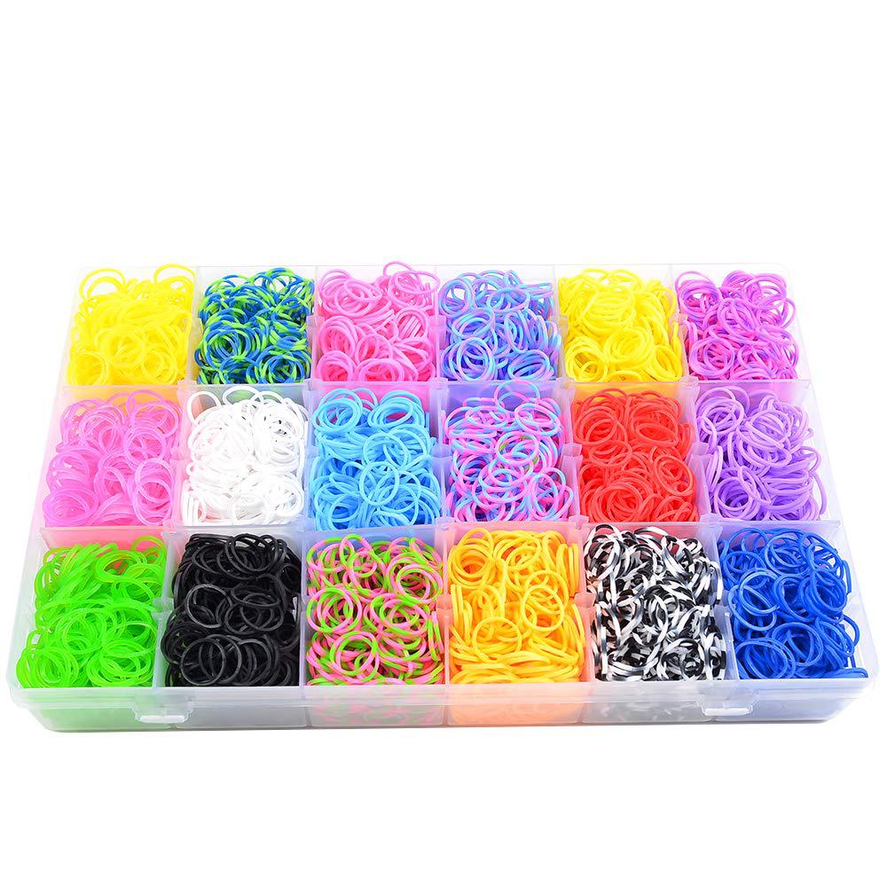 Retail Rianbow Diy Speelgoed Elastiekjes Armband Voor Kinderen Haar Rubber Loom Bands Refill Rubber Band Maken Geweven Armband Diy