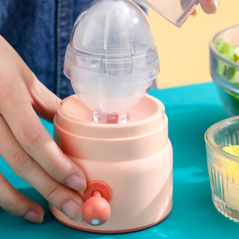 Egg Scrambler Shaker Whisk Hand Powered Eggs Mixing Maker Manual Blender Egg Yolk Mixer Puller Kitchen Gadget 87HA