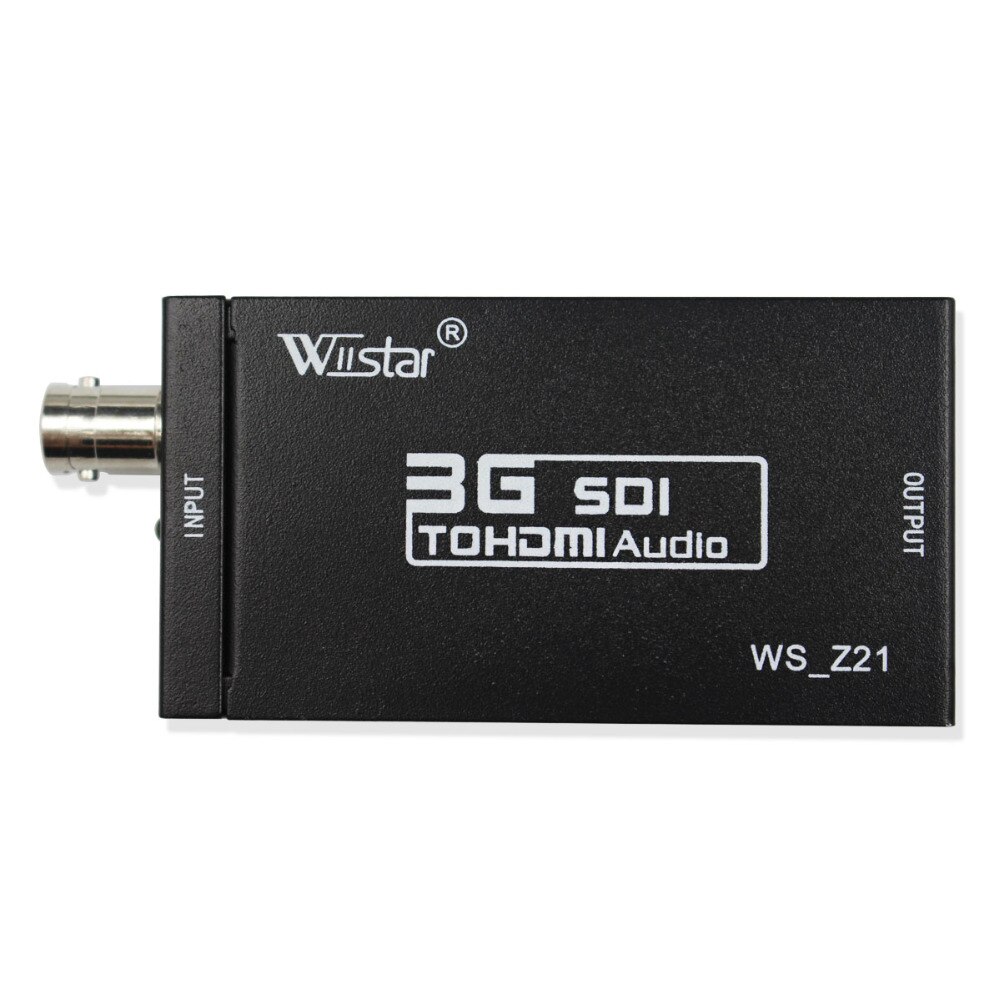 Retail&OEM&ODM Wiistar Mini 3G SDI to HDMI Converter Adapter Support HD-SDI / 3G-SDI Signals Showing on HDMI Display