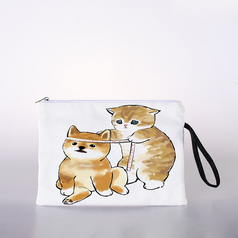Öl malerei katze drucken kosmetik tasche, frauen kosmetik tasche, mädchen kosmetik tasche, weibliche Toilettenartikel lagerung tasche: 7