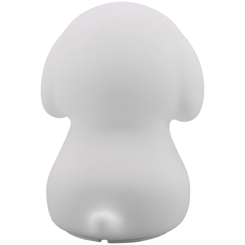 Kleurrijke Hond Led Nachtlampje Dier Licht Usb Oplaadbare Silicone Soft Cartoon Druk Licht Kinderen Night Lamp Slaapkamer Licht