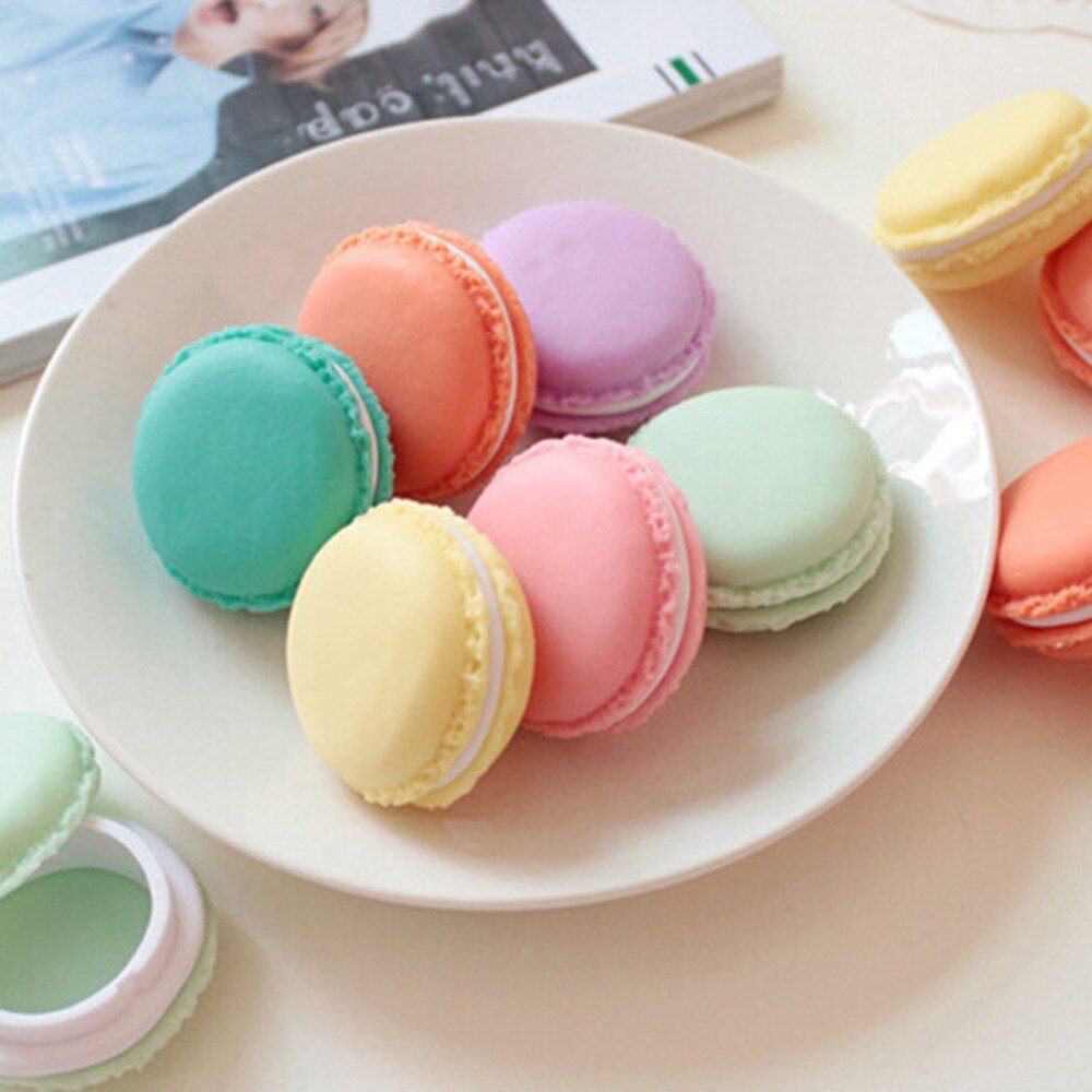 6pcs/lot Macaron Jewelry Box Cute Ring Pendant Bead Storage Box Tiny Jewelry Storage Resin Pill Case Organizer