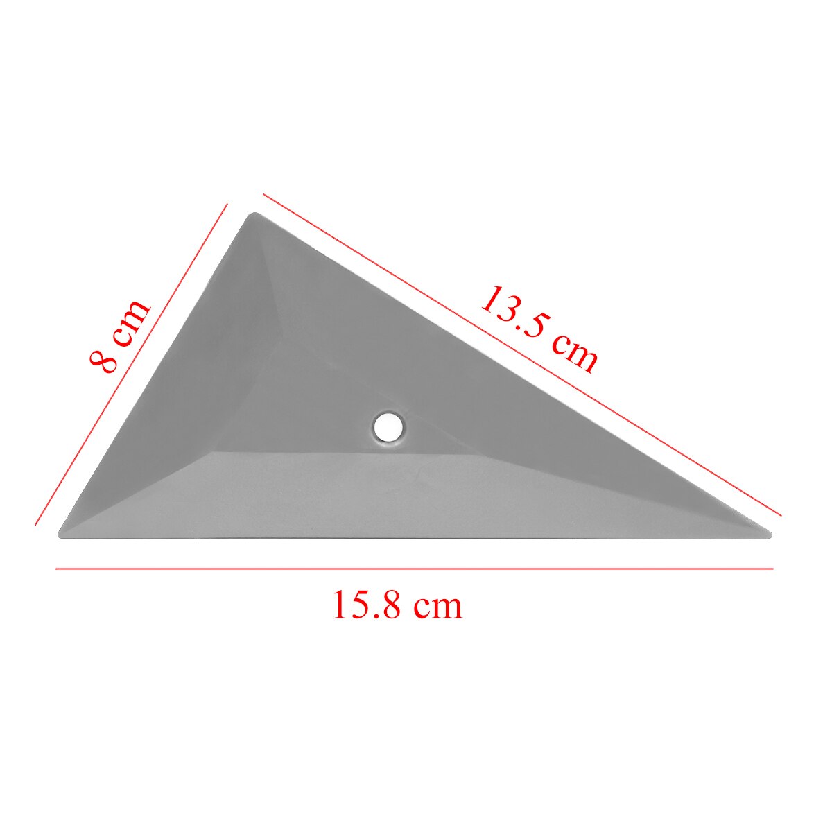 5pcs Triangle Plastic Silver Squeegee 5A73