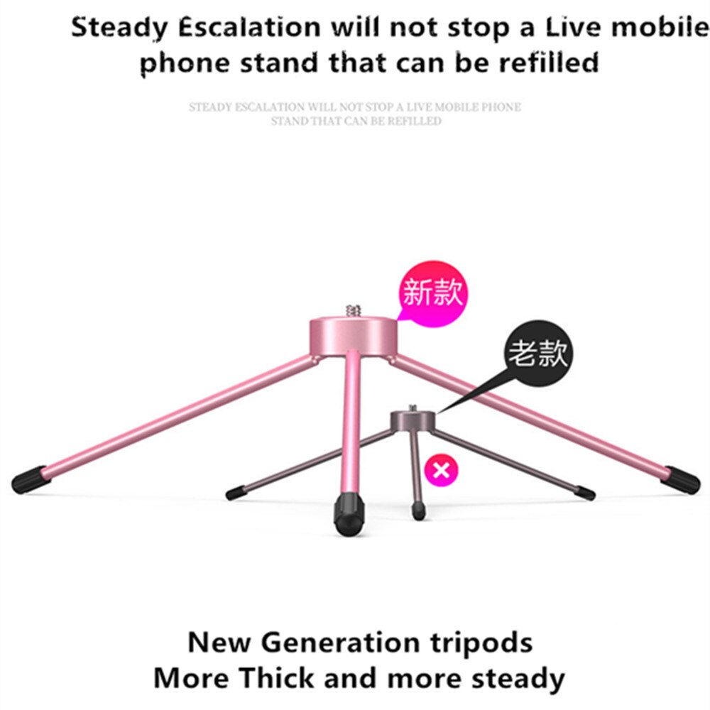 Trípode de palo Selfie LED 1,7 m soporte de luz de anillo en vivo extensible 4 en 1 con monópode para teléfono móvil iPhone X 8 Android SmartPhone