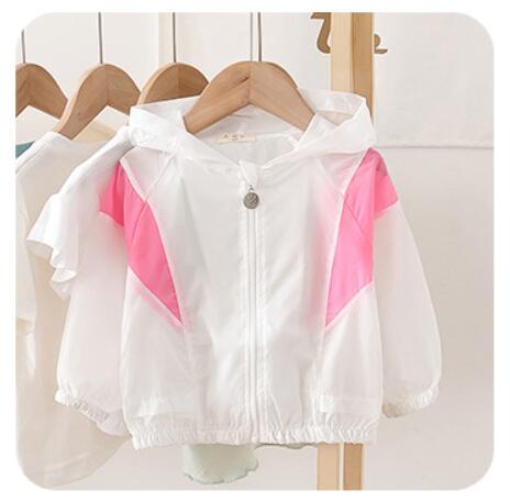 Manteau imperméable au soleil pour bébés garçons filles | Manteau de protection contre le soleil, léger et respirant, pour enfants, vestes de climatisation pour enfants: Rose / 24M