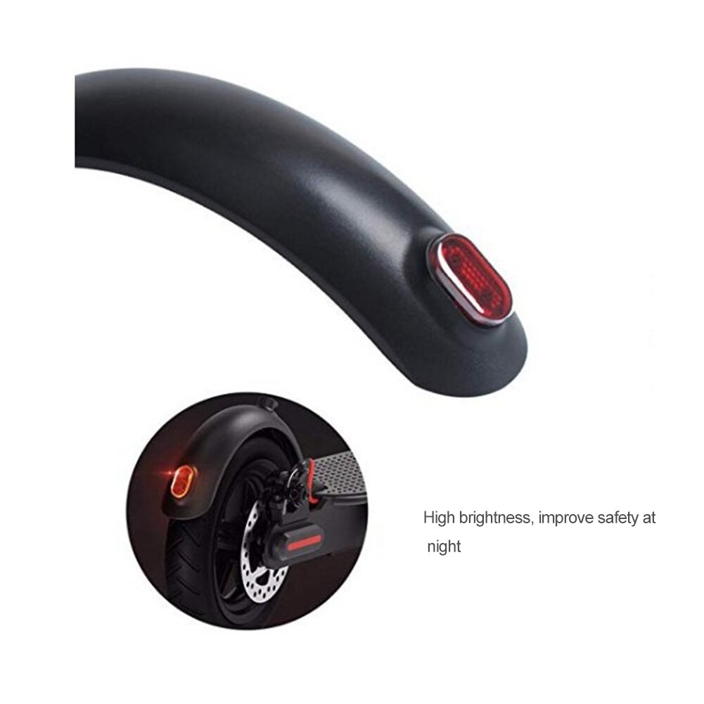 Guardabarros trasero para patinete eléctrico Xiaomi M365, luz trasera de freno, guardabarros, gancho