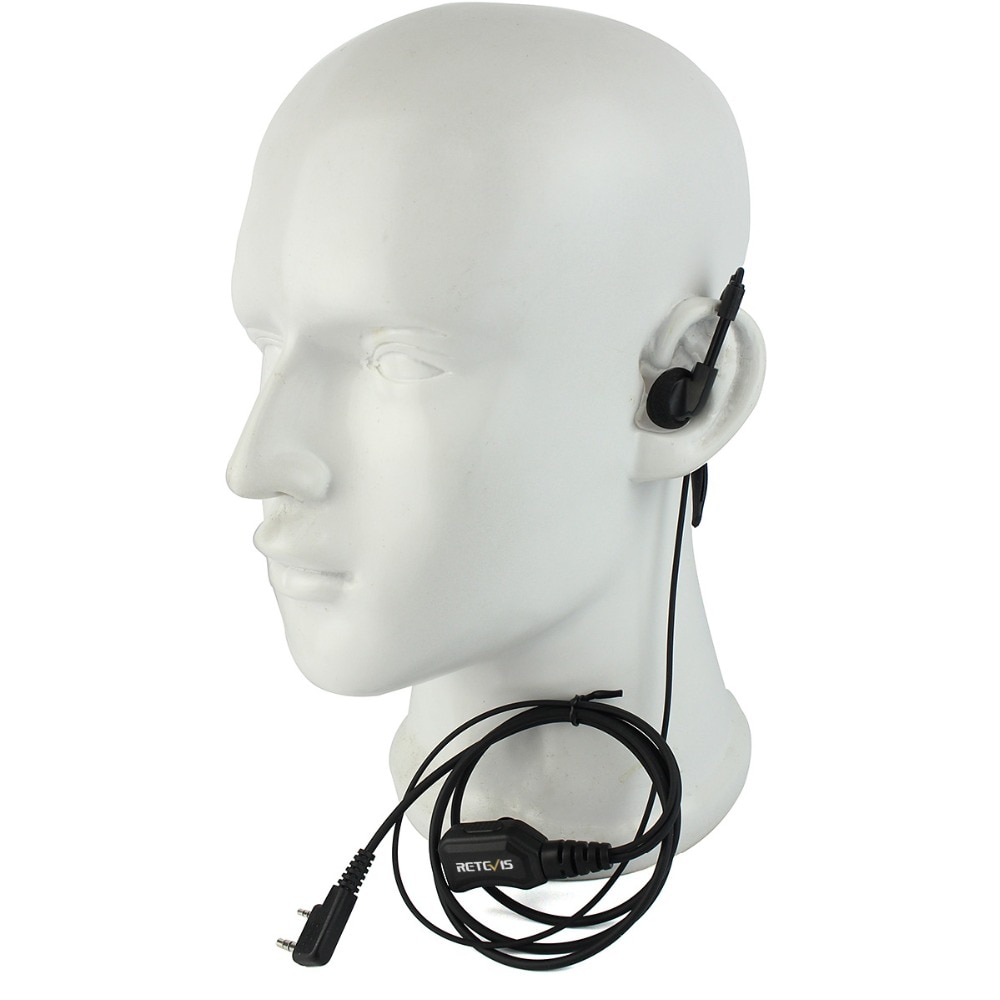 10pcs G Type PTT Walkie Talkie Retevis R-111 Headset Volume PU Wire Tensile For Kenwood Retevis For Baofeng For TYT Radio C9037