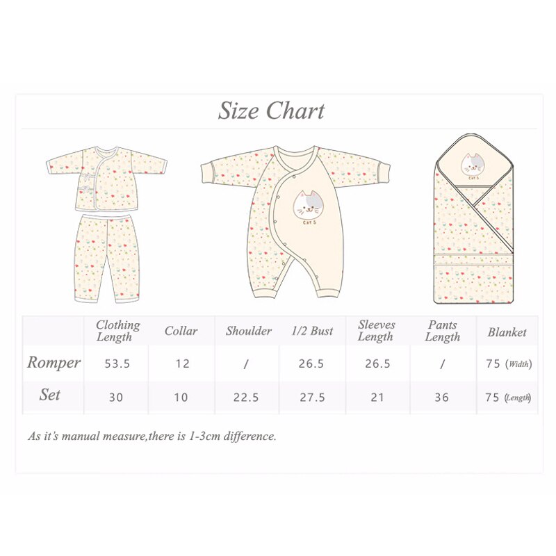 conjunto de ropa para recién nacidos y gatos, ropa suave con estampado de dibujos animados de algodón para bebé y niña, conjunto de ropa para bebé,