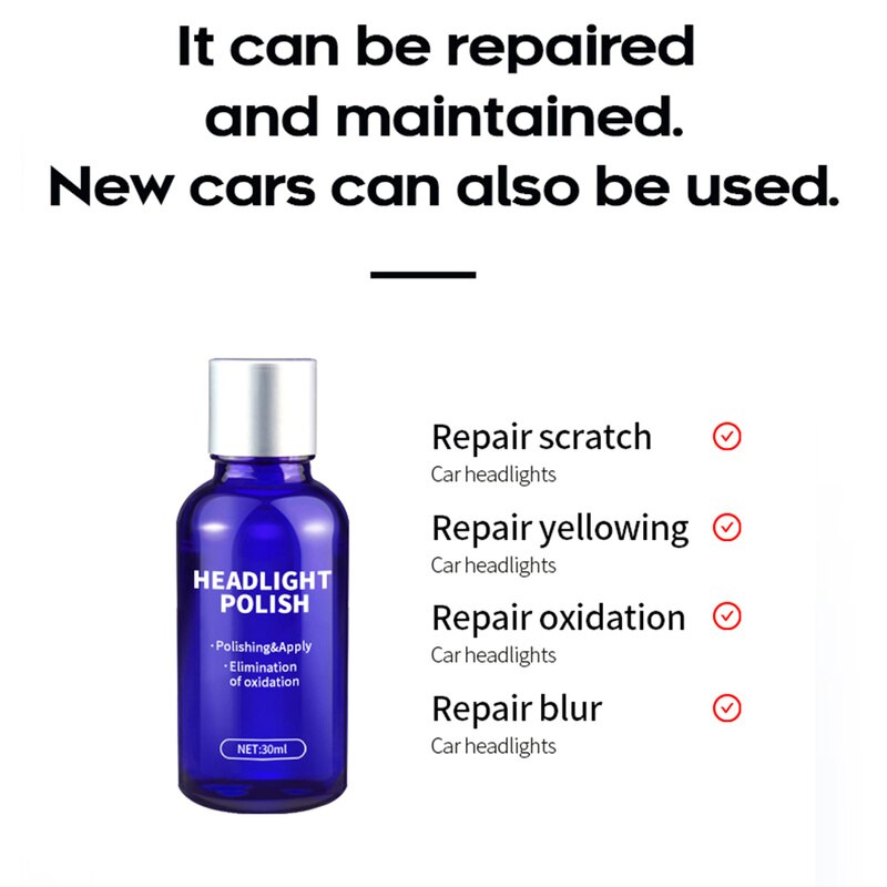 10ml/30ml Car Headlights Oxidation Liquid Ceramic Coat Super Hydrophobic Glass Coating Paint Care Auto Cleaning Accessories