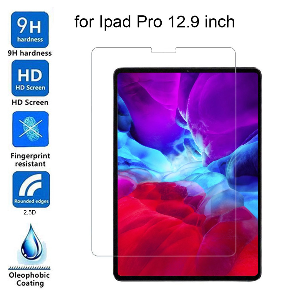 2Pcs 9H Hd Gehard Glas Screen Film Protector Voor Ipad Pro 12.9 Inch Explosieveilige tablet Accessoires