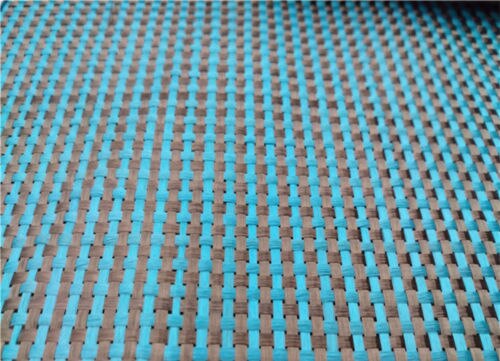 Meer Blauw Aramid Carbon Fiber Blended Stof Diy Plain Weave Gemengde Carbon Doek