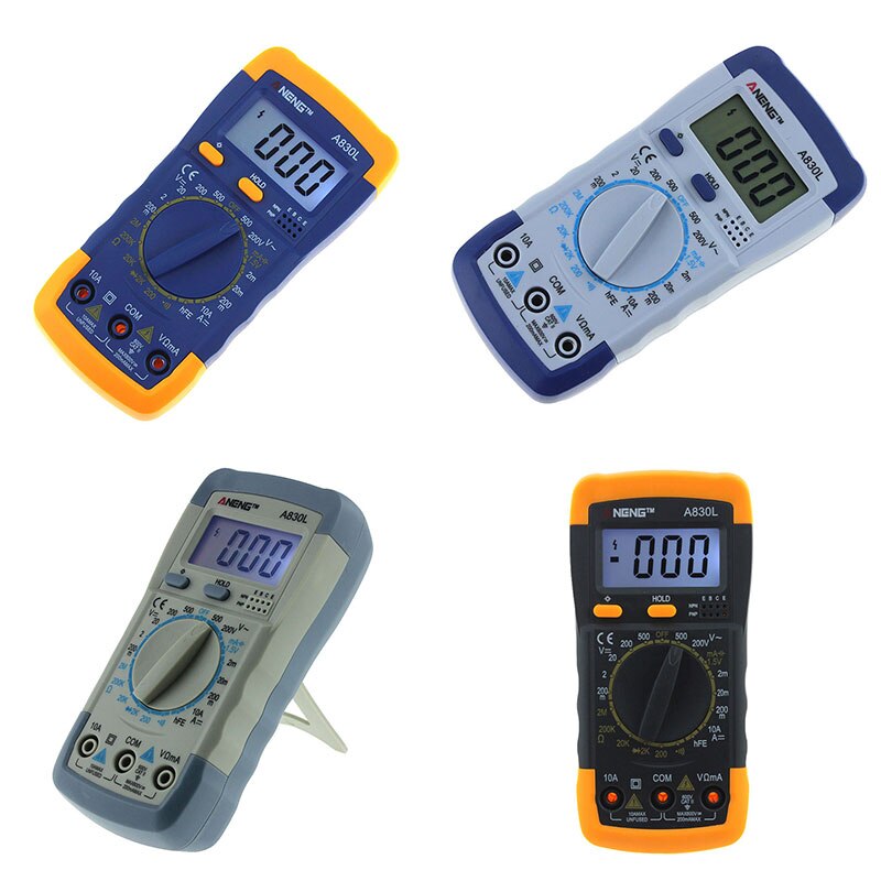 Handheld LCD Digital Multimeter A830L AC/DC Avometer Resistance Circuit Tester Precise Measuring Tool Electronic Volt Meter