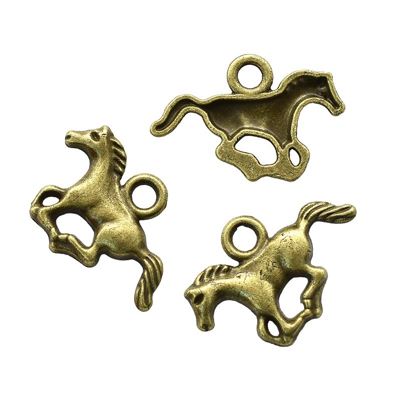 18Pcs Western Cowboy Thema Charms Lichtmetalen Metalen Paard Cowboy Boot Hoed Hanger Voor Diy Armband Ketting Oorbellen Sieraden Maken