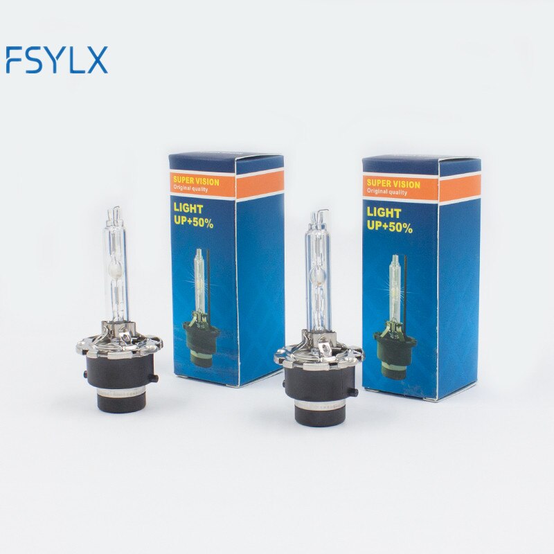 Fsylx  d2s glödlampa gömd xenonlampa  d2s metallbottenlampa ersättning för bilstrålkastarbelysning 35w 4300k 5000k 6000k 8000k 12v
