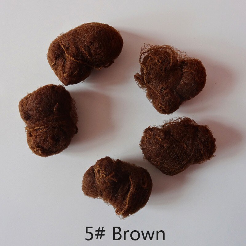 20 pcs/lot élastique Nylon filets à cheveux noir blond et blanc couleur Invisible filets à cheveux pour paquet cheveux et bonnet de perruque