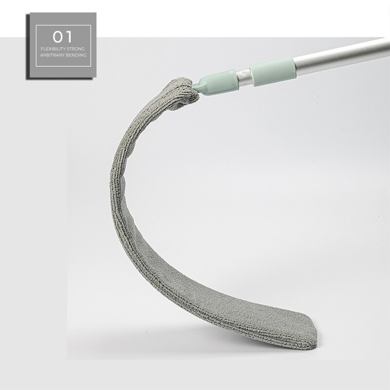 Long Crevice Dust Brush Telescopic Microfiber Dust Mites Cleaning Tools Artifact Cleaning Dust Household Cleaning Windows Duster