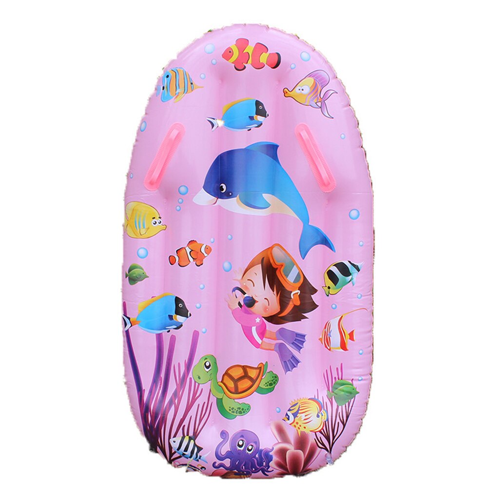 Opblaasbare Skateboard Met Handvat Zwembad Kinderen Opblaasbare Surfplank Met Armsteun Pvc Boei Drijvende Rij Zwemmen Accessoires: Roze