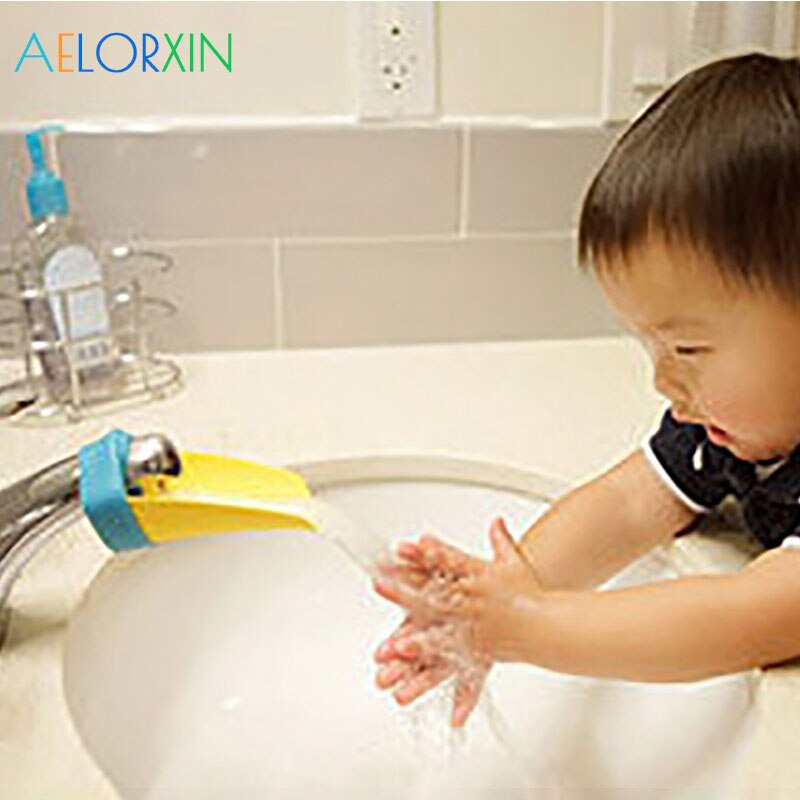 Extension de goulotte de robinet pour enfants, 1 pièce, matériel de Protection de l'environnement, lavage des mains, évier de salle de bain