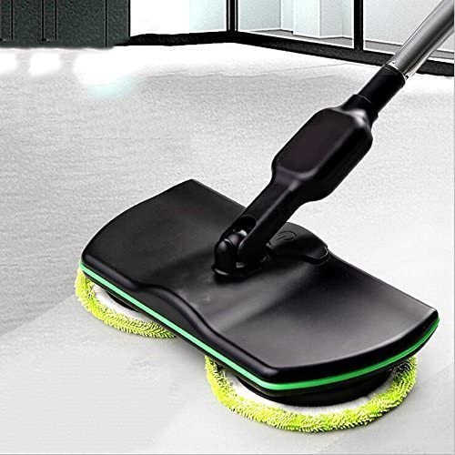 Cordless Electric Spinning Mop, 3 in 1 Rechargeable Powered Floor Cleaner Scrubber Handheld Vacuum Floor and Carpet Polisher Mop